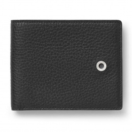 Graf von Faber-Castell Leather Cashmere Credit Card Case with Zipper Dark Brown 