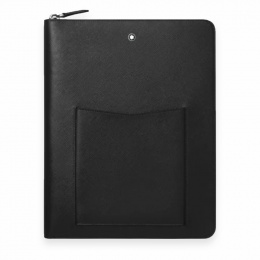 Montblanc Sartorial Notepad Holder with Zip around Schwarz 