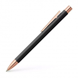 Faber-Castell NEO Slim Metall schwarz roségoldfarben Kugelschreiber 