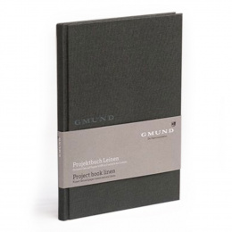 Gmund Projektbuch Leinen - Midi + graphite 