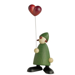 Köhler Congratulator Milena in Green with Heart balloon 