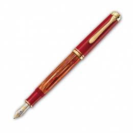 Pelikan Souverän Special Edition M600 Tortoise-Red fountain pen B - Breit