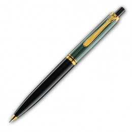 Modellgruppe Pelikan Souverän D 400, D 405 Ersatzteile Bleistift Drücker, Schwarz, mit Metallbildmarke (silbern) für D 405