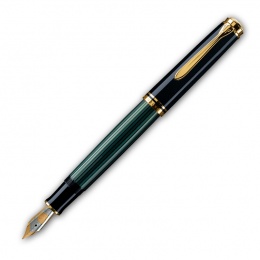 Pelikan Souverän M800 Kolbenfüllhalter M   - Medium | Schwarz-Grün