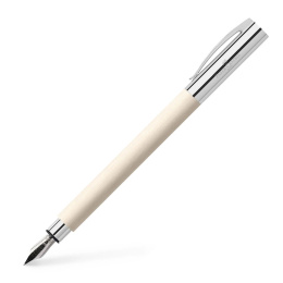 Fraf von Faber-Castell Ambition Precious resin cinematic white Fountain pen