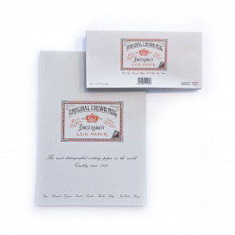 Original Crown Mill Vergé Grey Collection Briefpapier Korrespondenzblock DIN A4