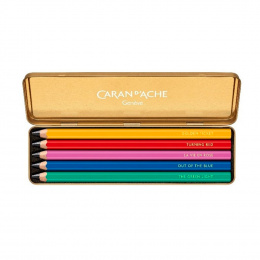 Caran d´Ache Colour Treasure Collection Set Prismalo Graphitstifte mit Metalletui 