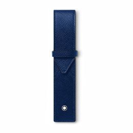 Montblanc Sartorial Leder Etui für 1 Schreibgerät Blau 