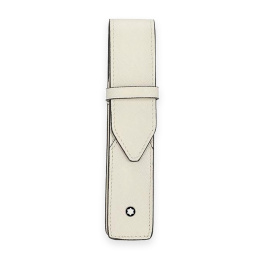 Montblanc Sartorial Leder Etui für 1 Schreibgerät Ivory - Elfenbein 