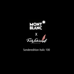 Montblanc x Fritz Schimpf Sonderedition Italic 100 Kolbenfüllhalter 