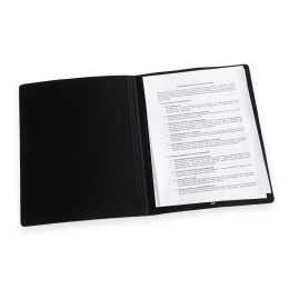 Legendär Hyde Leather Document Folder Black 