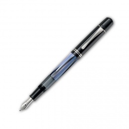 Pelikan Special Edition M101N Grey-Blue Kolbenfüllhalter F    - Fein