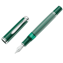 Pelikan Souverän M815 Special Edition Metal Striped Green fountain pen 