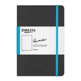Endless Recorder notebook blank Black
