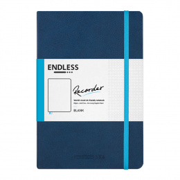 Endless Recorder Notizbuch Liniert Blau