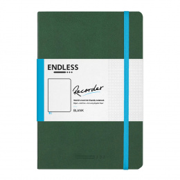 Endless Recorder notebook blank Green