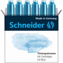 Schneider Füllhalterpatronen Pastell, Schachtel Ice Blue