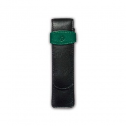 Pelikan Leder-Etui Schwarz-Grün TG22 (2 Schreibgeräte)