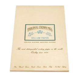 Original Crown Mill Velin creme Briefpapier Korrespondenzblock DIN A4 (50 Blatt)