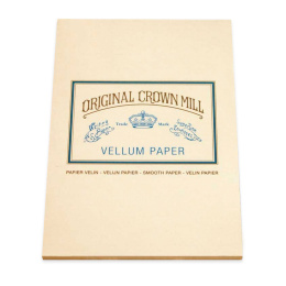 Original Crown Mill Velin creme Briefpapier Korrespondenzblock DIN A5 (50 Blatt)