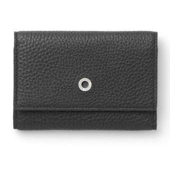 Graf von Faber-Castell Leather Cashmere Business Card Case Black 