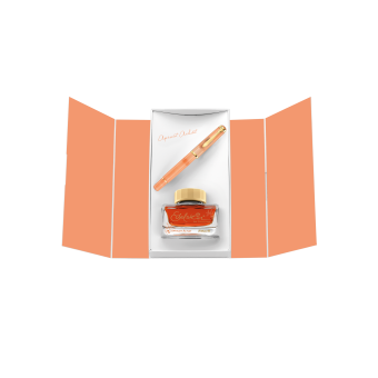 Pelikan SET Classic M200 Special Edition Apricot Achat Kolbenfüllhalter 
