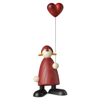 Koehler Santa Claus Woman with Heart-Balloon 