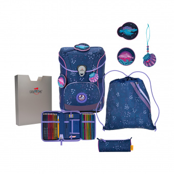 DerDieDas Ergoflex Easy Deep Ocean Schulranzen Set 