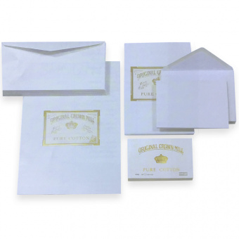 Original Crown Mill Cotton Collection Briefpapier Korrespondenzblock DIN A4