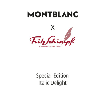Montblanc x Fritz Schimpf Special Edition Italic Delight Kolbenfüllhalter 