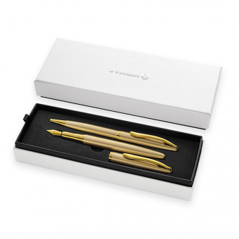 Pelikan Jazz Noble Elegance Set Fountain pen & Ballpoint pen Gold Yellow 