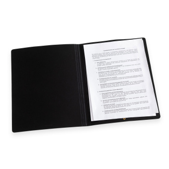 Legendär Hyde Leather Document Folder Black 