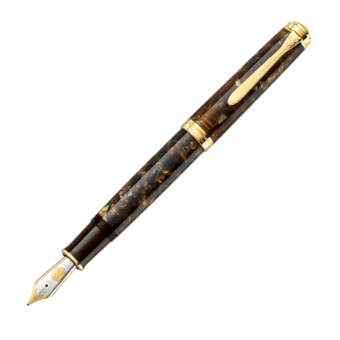 Pelikan Souverän M1000 Special Edition Renaissance Brown fountain pen B - borad