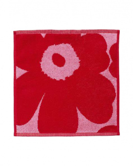 marimekko Unikko Mini-Handtuch Rot 30 x 30 cm 