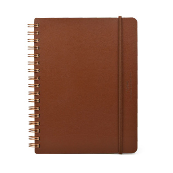 Midori Ring Memo Grain B6 Dark brown