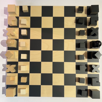 Chess game Bauhaus 