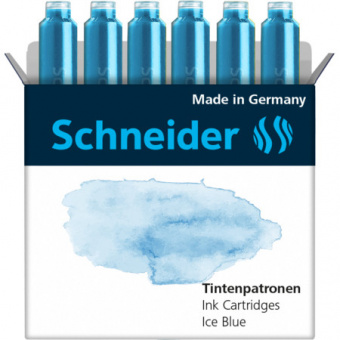 Schneider Füllhalterpatronen Pastell, Schachtel Ice Blue