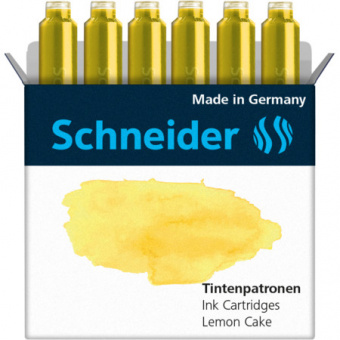Schneider Füllhalterpatronen Pastell, Schachtel Lemon Cake