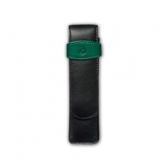 Pelikan Leder-Etui Schwarz-Grün TG22 (2 Schreibgeräte)