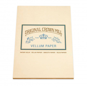 Original Crown Mill Velin creme Briefpapier Korrespondenzblock DIN A5 (50 Blatt)