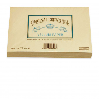 Original Crown Mill Velin creme Briefpapier Gefütterte Briefhüllen C6 (25 St.)