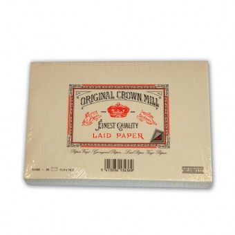 Original Crown Mill Vergé creme Briefpapier Gefütterte Briefhüllen C6 (25 St.)