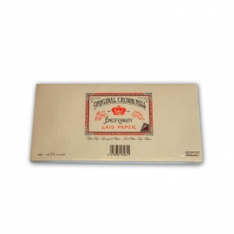 Original Crown Mill Vergé creme Briefpapier Gefütterte Briefhüllen DIN lang (25 St.)