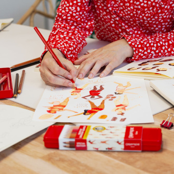 Caran d´Ache + Nina Cosford Kreativ-Set Supracolor Aquarelle-Holzfarbstifte Sonderedition 