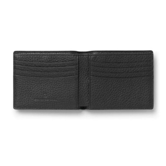 Graf von Faber-Castell Leather Cashmere Credit Card Case with Zipper Dark Brown 