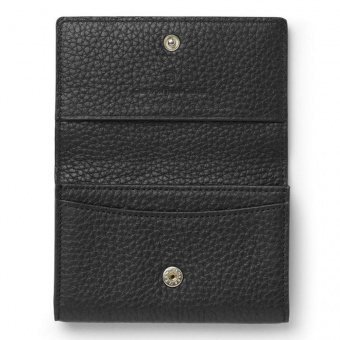 Graf von Faber-Castell Leather Cashmere Business Card Case Black 