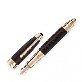 Montblanc Great Masters Alligator Leather Brown Special Edition Fountain Pen 