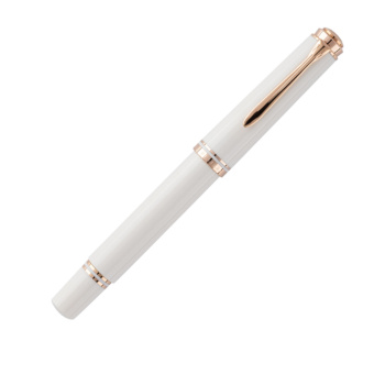 Pelikan Souverän M600 Special Edition White & Rose Gold Kolbenfüllhalter 