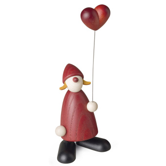 Koehler Santa Claus Woman with Heart-Balloon 