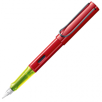 Lamy AL-star glossy red Set Füllhalter Special Edition M  - Mittel